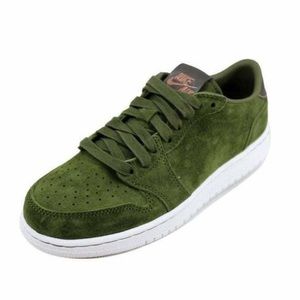 nike air jordan 1 retro low no swoosh legion green